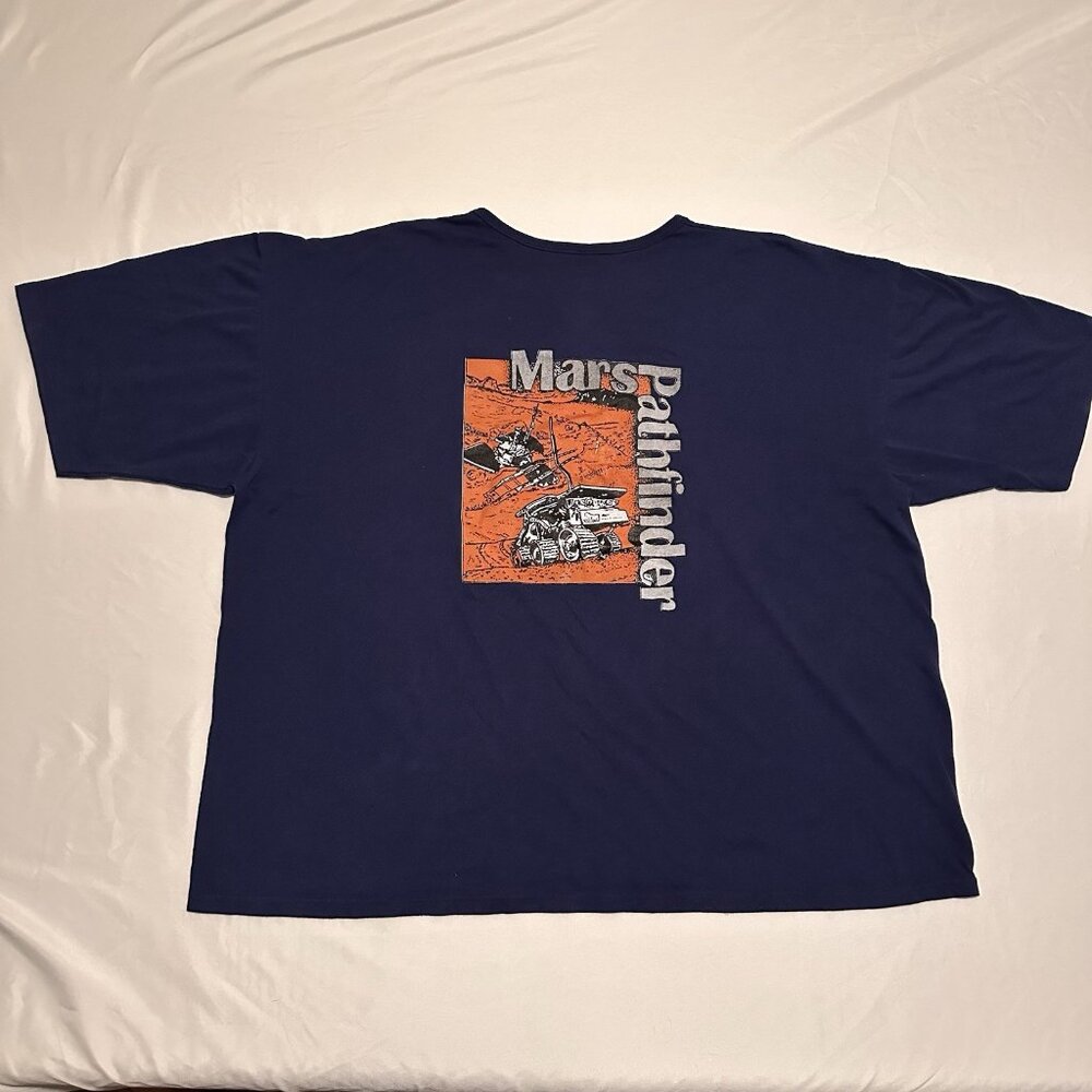 Delta 2 Mars Pathfinder Launch Team NASA Vintage T-Shirt 3XL - AUTHENTIC - RARE